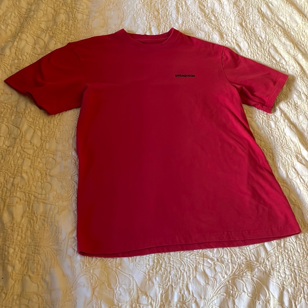 Patagonia red tshirt. Men's, size small
